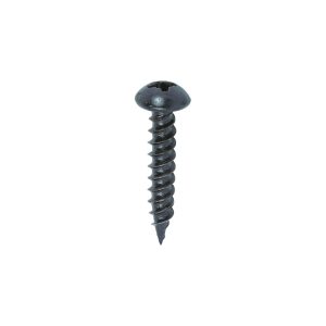 Timco Blackjax Woodscrews - PZ - Round - Black Organic - 10 x 1 - Box of 200 - 00101BJC