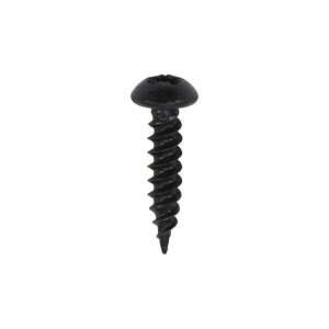 Timco Blackjax Woodscrews - PZ - Round - Black Organic - 8 x 3/4