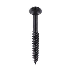 Blackjax Woodscrews - PZ - Round - Black Organic - 8 x 1 1/2