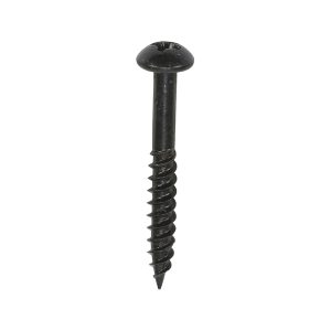Blackjax Woodscrews - PZ - Round - Black Organic - 10 x 1 1/2