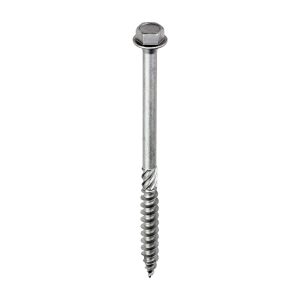 Heavy Duty Timber Screws - Hex - Exterior - Silver - 10.0 x 150