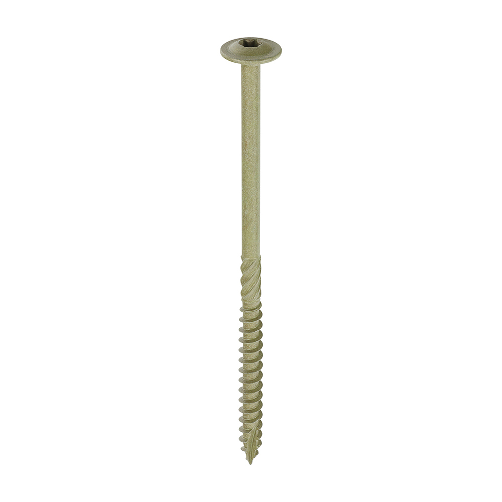 Timber Frame Construction & Landscaping Screws - Wafer - Exterior - Green Organic - 6.7 x 125