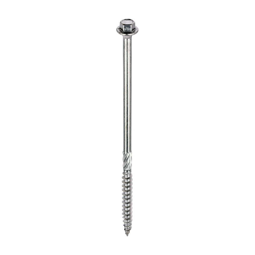 Timber Frame Construction & Landscaping Screws - Hex - A4 Stainless Steel - 6.7 x 150