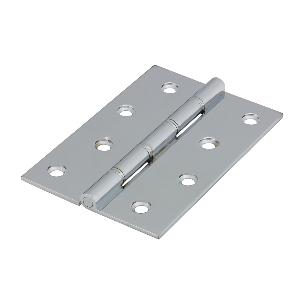 Shop Double Steel Washered Hinges - Solid Brass - Polished Chrome