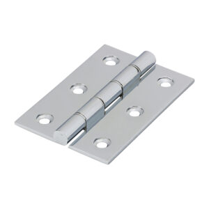 Shop Double Stainless Steel Washered Hinges - Solid Brass - Polished Chrome 76 x 50