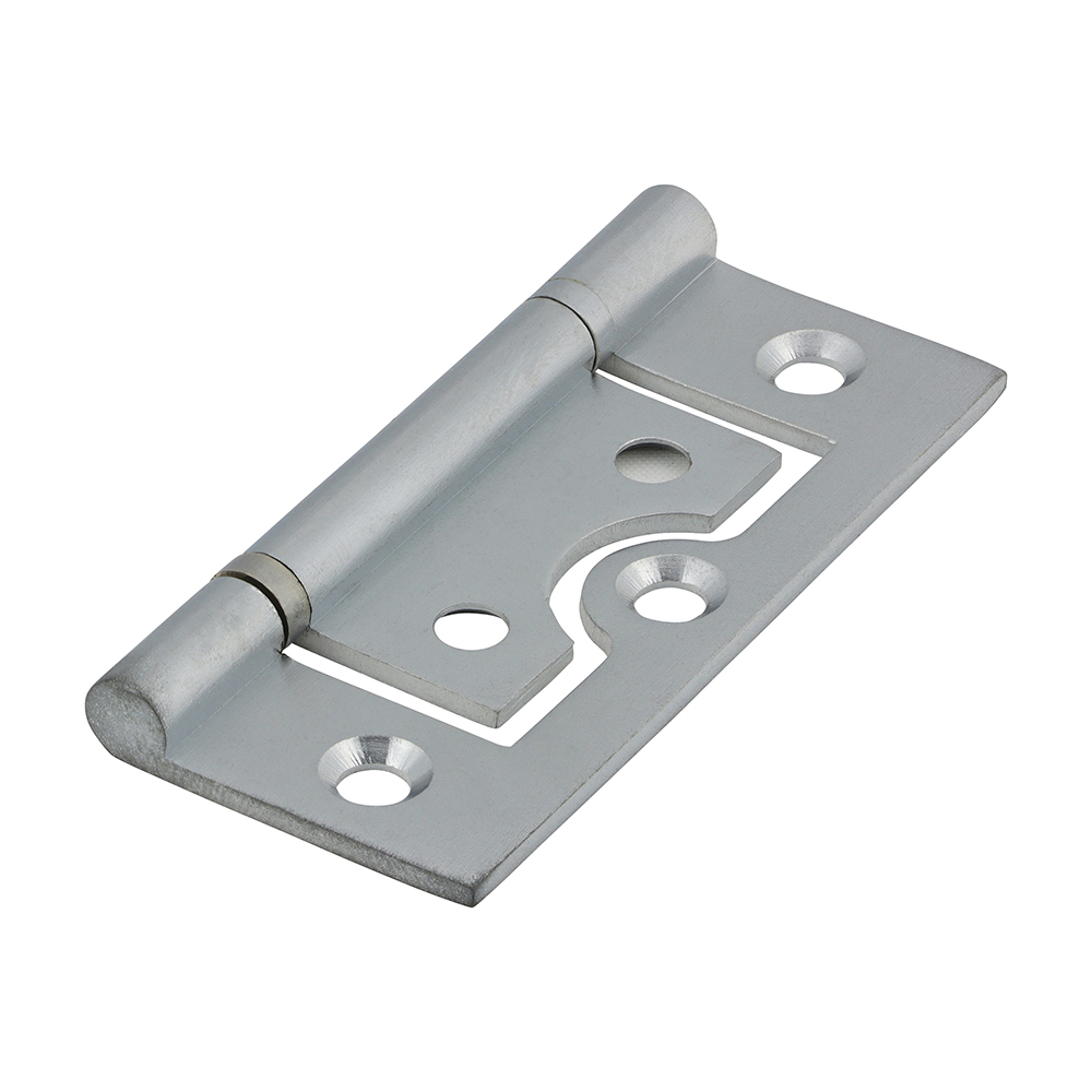 Shop Plain Bearing Flush Hinges - Solid Brass - Satin Chrome