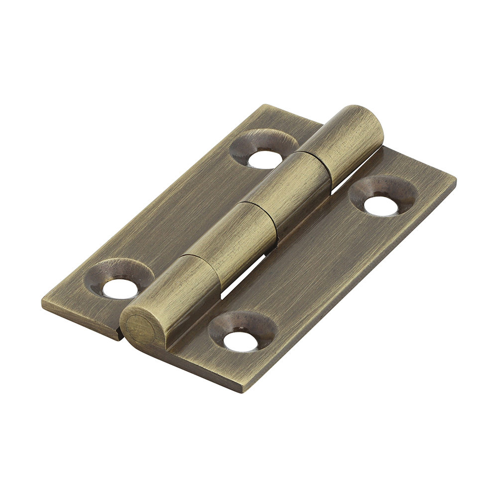 Shop Solid Drawn Hinge - Solid Brass - Antique Brass