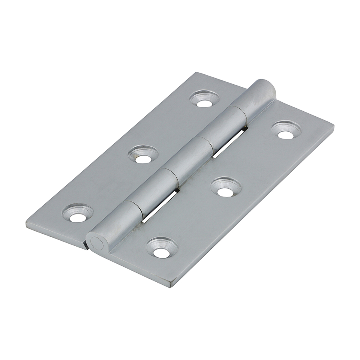 Solid Drawn Hinge - Solid Brass - Satin Chrome 75 x 40