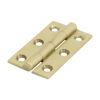 Solid Drawn Hinge - Solid Brass - Polished Brass 50 x 28