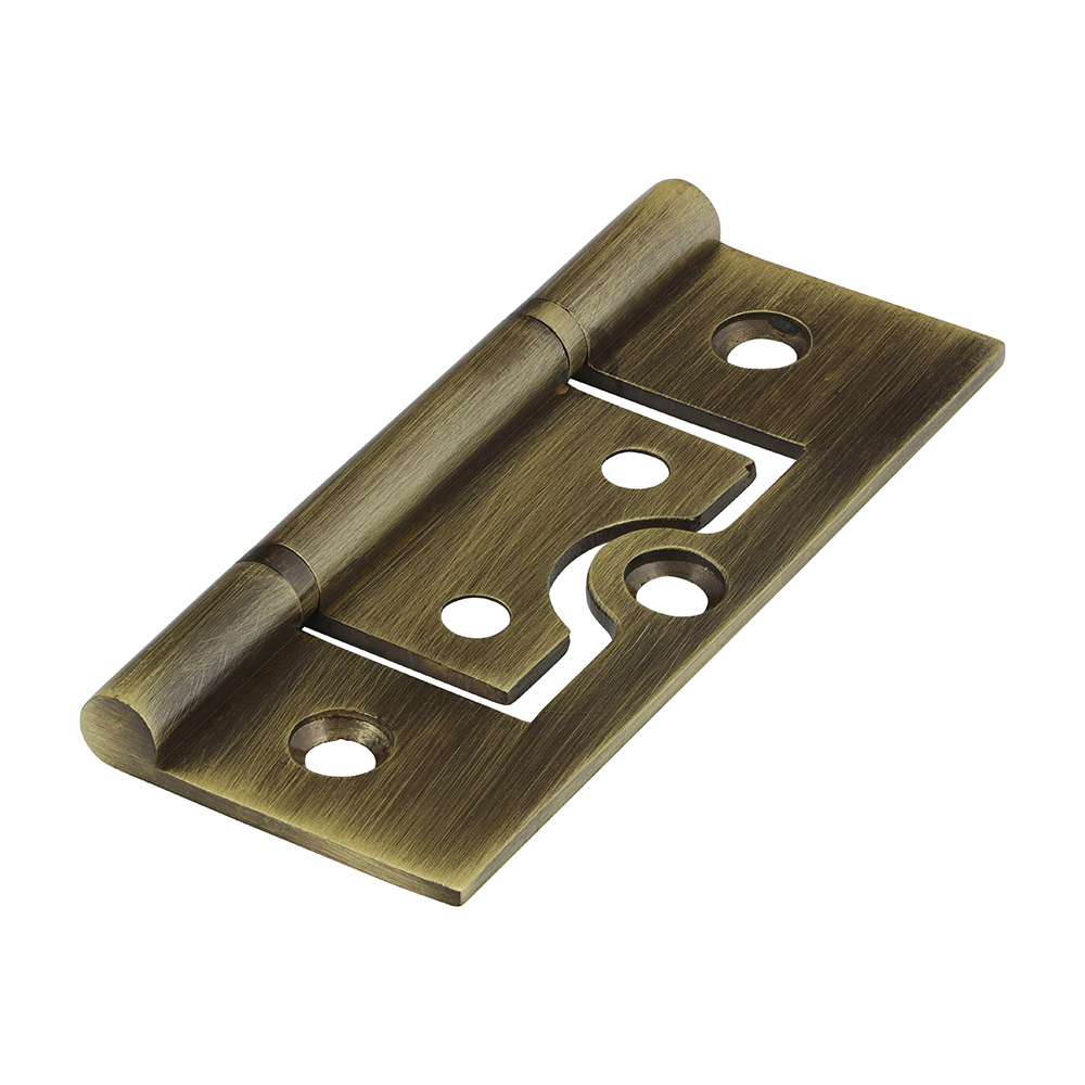 Shop Plain Bearing Flush Hinges - Solid Brass - Antique Brass