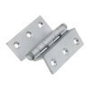 Cranked Ball Race Hinges - Solid Brass - Satin Chrome