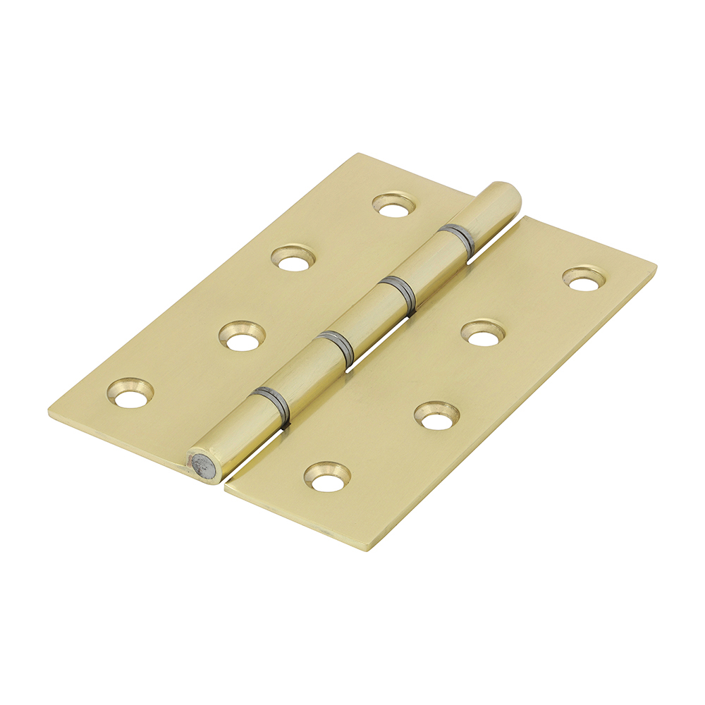 Shop Double Steel Washered Hinges - Solid Brass - Polished Brass