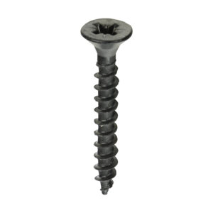 Chipboard Screws - PZ - Double Countersunk - Exterior - Black Organic 4.0 x 30
