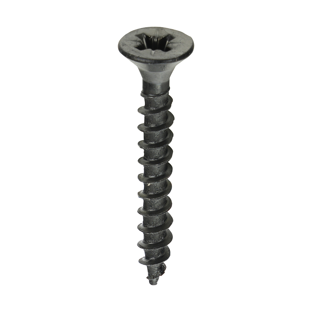 Chipboard Screws - PZ - Double Countersunk - Exterior - Black Organic 4.0 x 30