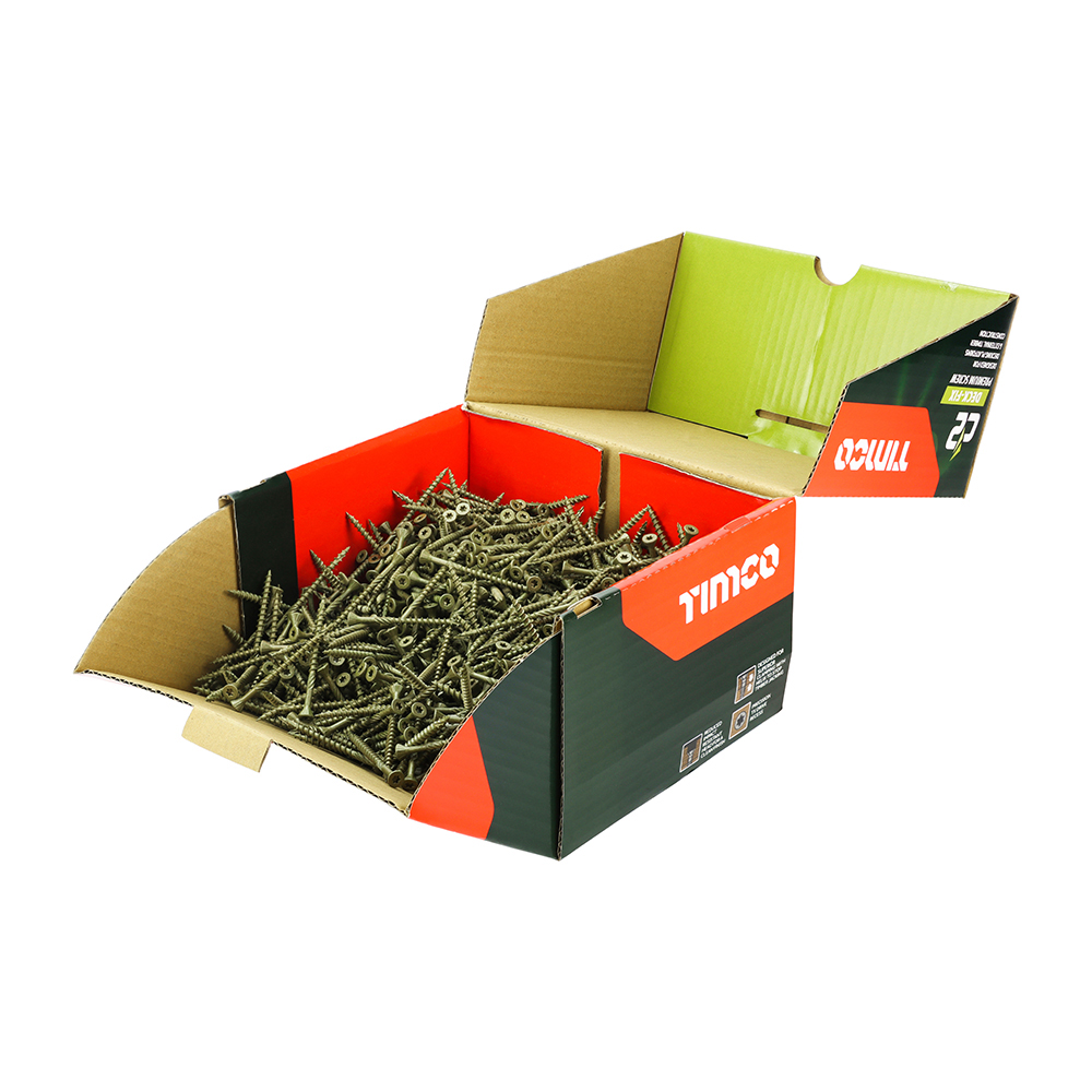 C2 Advanced Decking Timber Screws - TX - Countersunk - Exterior - Green 4.5 x 65 Open Box