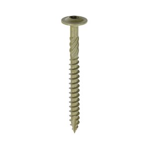 Timco Timber Frame Construction & Landscaping Screws - Wafer - Exterior - Green Organic - 6.7 x 75 - Box of 50 - 75INW