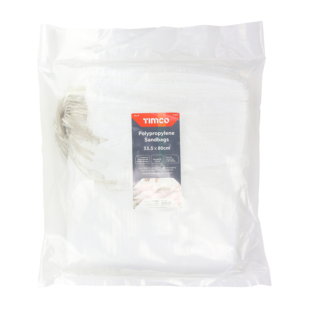 PP Sandbags - White - packet