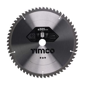 Timco -5° Circular Saw Blade - 305 x 30 x 60T - A3053060
