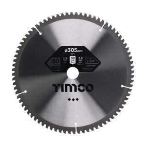 Timco -5° Circular Saw Blade - 305 x 30 x 80T - A3053080
