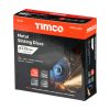 Timco Bonded Abrasive Disc - For Cutting - 115 x 22.2 x 1.0 - Box of 25
