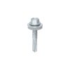H32W16B_w1 Timco Metal Construction Heavy Section Screws - Hex - EPDM Washer - Self-Drilling - Exterior - Silver Organic - 5.5 x 32 - Box of 100 - H32W16B