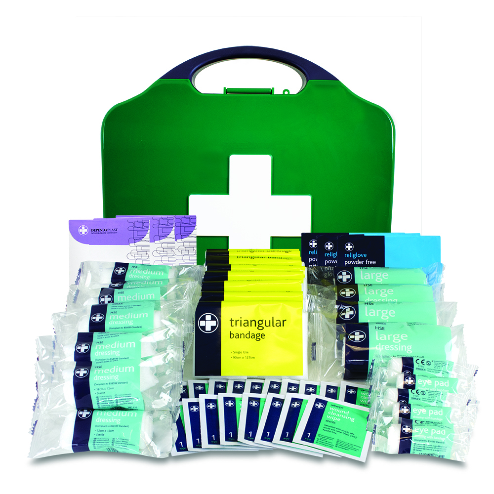 Workplace First Aid Kit – HSE Compliant Large - Contents Out
