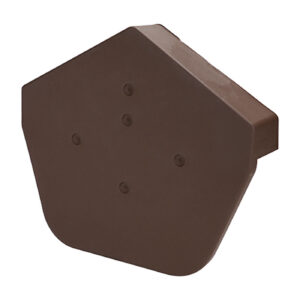 Timloc Dry Verge Ridge - Angled End Cap - Brown - 99147-265 x 240