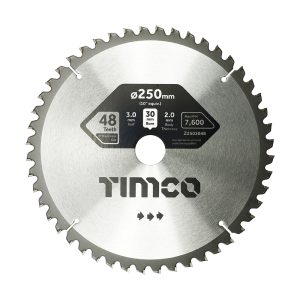 Timco 0° Mitre Saw Blade - 250 x 30 x 48T - Z2503048