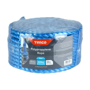 Timco - BR1230C - Blue Poly Rope - Coil - 12mm x 30m - 1 EA in Unit