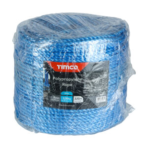 Timco - BR8220C - Blue Poly Rope - Long Coil - 8mm x 220m - 1 EA in Unit