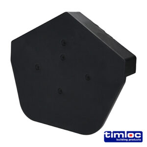 Timco - LOC99146 - Dry Verge Angle Cap Black - 265 x 240 - 1 EA in Bag
