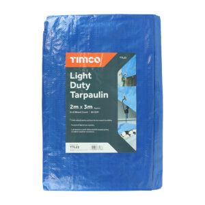 Timco Light Duty Tarpaulin - 2 x 3m - TTL23