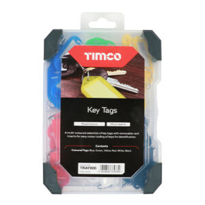 Timco Tray of 48 x Mix Key Tags - TRAY800