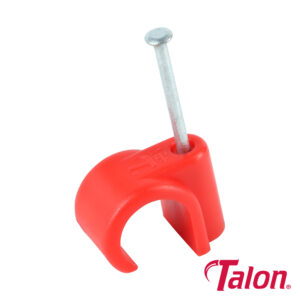 Timco - TALNCH15 - Nail In Pipe Clip - Red - 15mm - 100 pieces in Bag