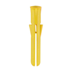 Timco Premium Plastic Plugs - Yellow - 25mm - Bag of 1000 - YPLUGPREM