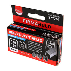 Timco - 377761 - Staples HD Chisel A2 SS - 8mm - 1000 pieces in Box