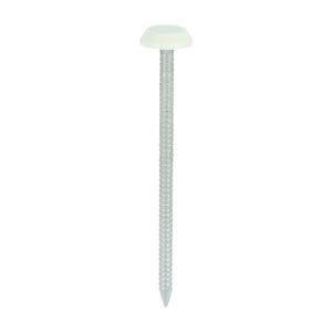 Timco - PN65CC - Polymer Headed Nail CREAM - 65mm - 100 pieces in Box
