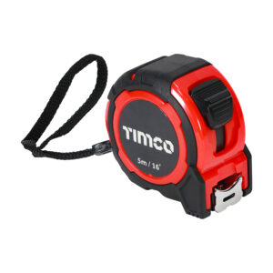 Timco Tape Measure 5m/16ft x 25mm - Box of 6 - 5MTAPEM