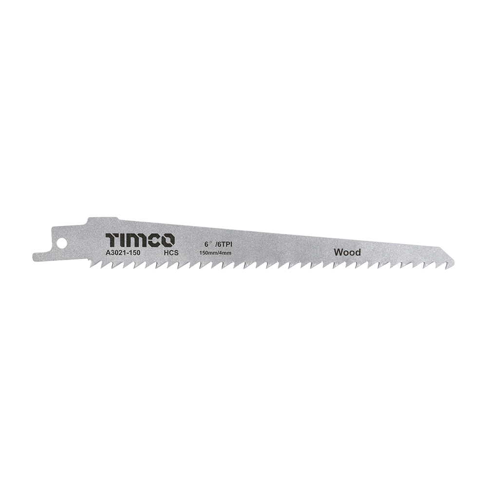 power-and-hand-tool-accessories5Ca3021-150_001.jpg Timco Reciprocating Saw Blades - Wood Cutting - High Carbon Steel S644D