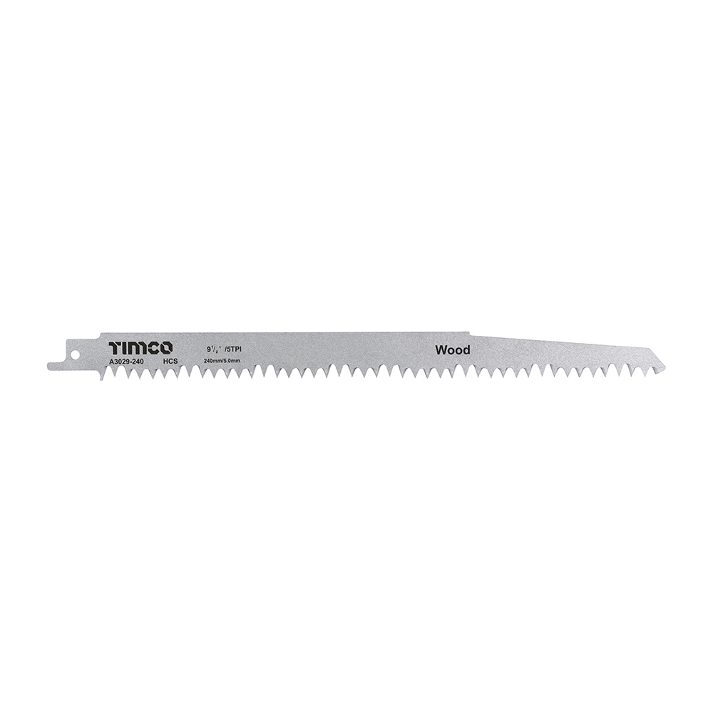 power-and-hand-tool-accessories5Ca3029-240_001.jpg Timco Reciprocating Saw Blades - Wood Cutting - High Carbon Steel S1531L