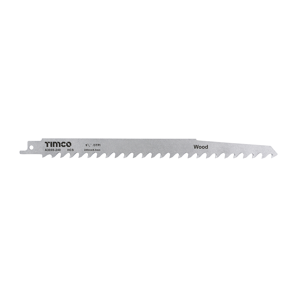 power-and-hand-tool-accessories5Ca3035-240_001.jpg Reciprocating Saw Blades - Wood Cutting - High Carbon Steel S1542K