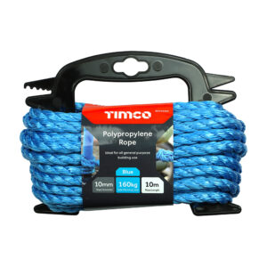 Timco - BR1010W - Blue Poly Rope - Winder - 10mm x 10m - 1 EA in Unit
