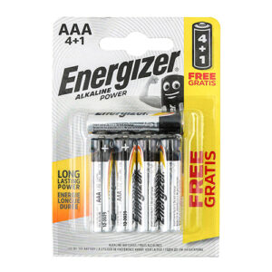 Energizer Alkaline Power Battery AAA - Pack of 5 - ENR414981