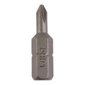 Timco - 1PH25PACK - Phillips Driver Bit - S2 Grey - No.1 x 25 - 10 pieces in Blister Pack