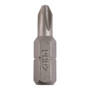 Timco - 2PH25GJ - Phillips Driver Bit - S2 Grey - No.2 x 25 - 100 pieces in Small Jar