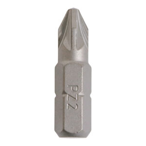 Timco - 2CB25GJ - Pozi Driver Bit - S2 Grey - No.2 x 25 - 100 pieces in Small Jar