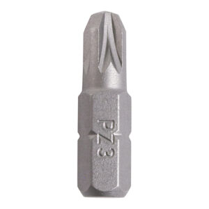 Timco - 3CB25GJ - Pozi Driver Bit - S2 Grey - No.3 x 25 - 100 pieces in Small Jar