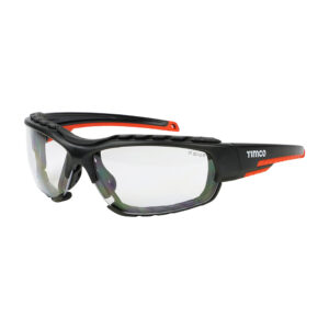 Sports Style Safety Glasses - Full Frame with Foam Dust Guard