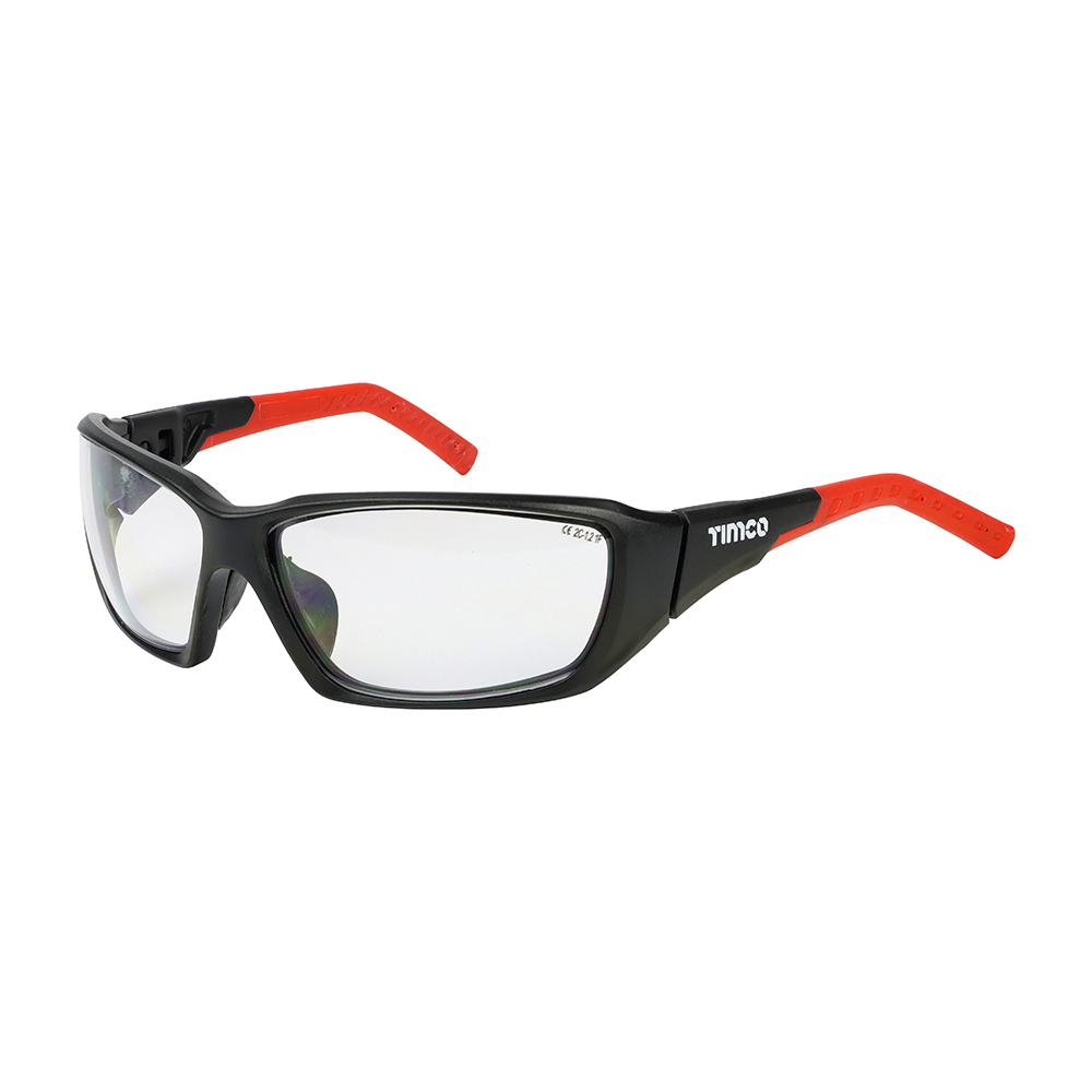 Shop Sports Style Safety Glasses - Full Frame with Adjustable Temples