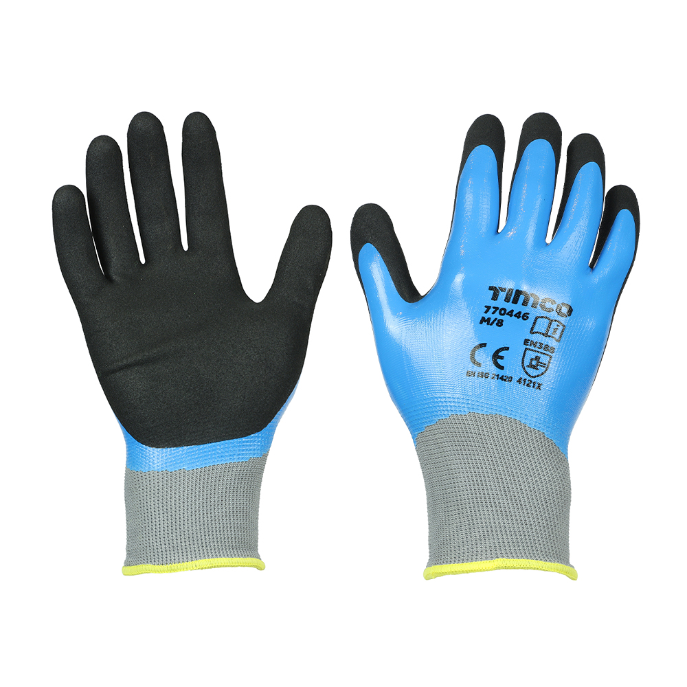 Shop Waterproof Grip Gloves - Sandy Nitrile Foam Coated Polyester